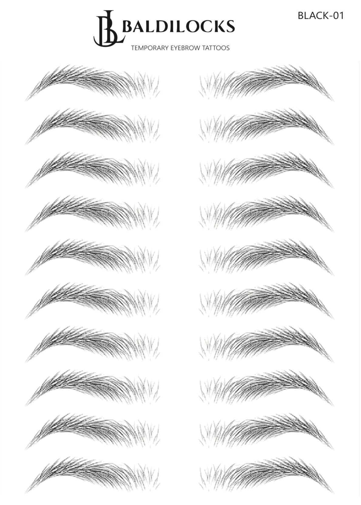 Baldilocks Brows: Arched