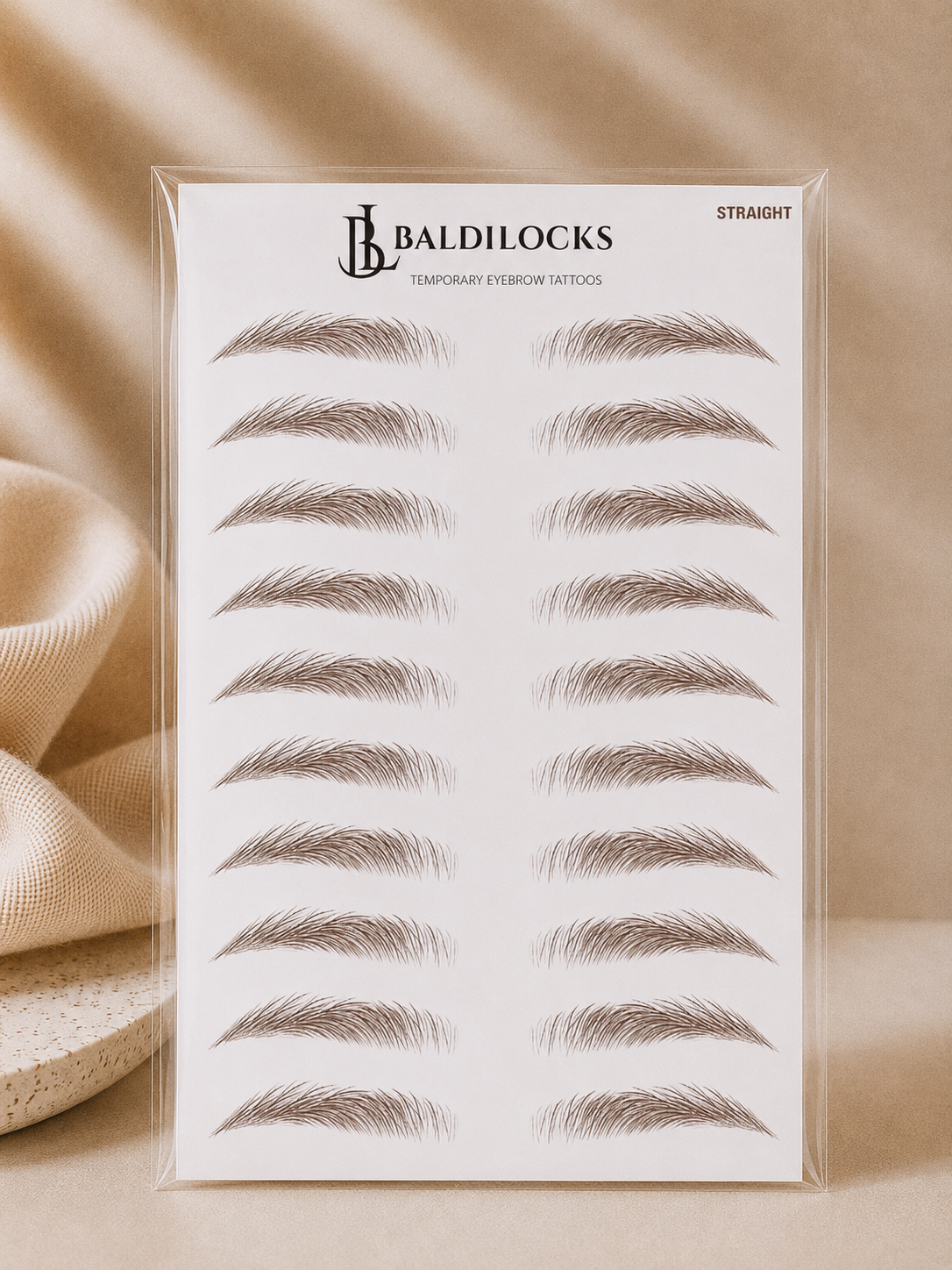 Baldilocks Brows: Straight