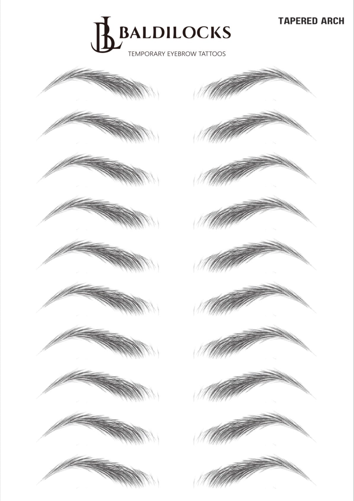 Baldilocks Brows: Tapered Arch