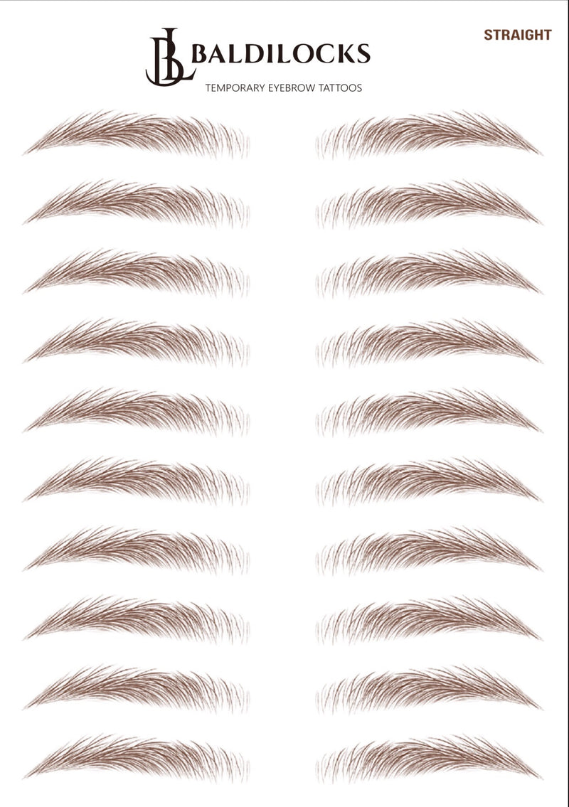 Baldilocks Brows: Straight
